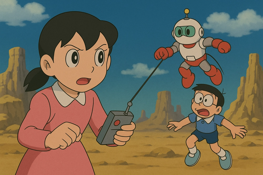 ảnh của shizuka đi khám phá