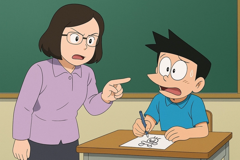ảnh suneo buồn tâm trạng