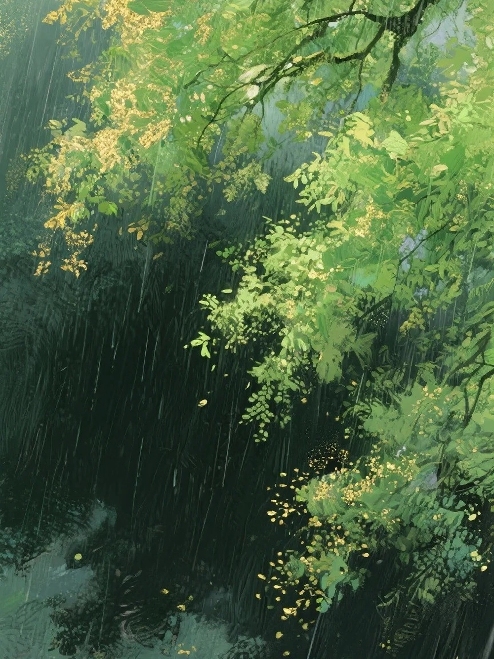 ảnh trời mưa anime 10