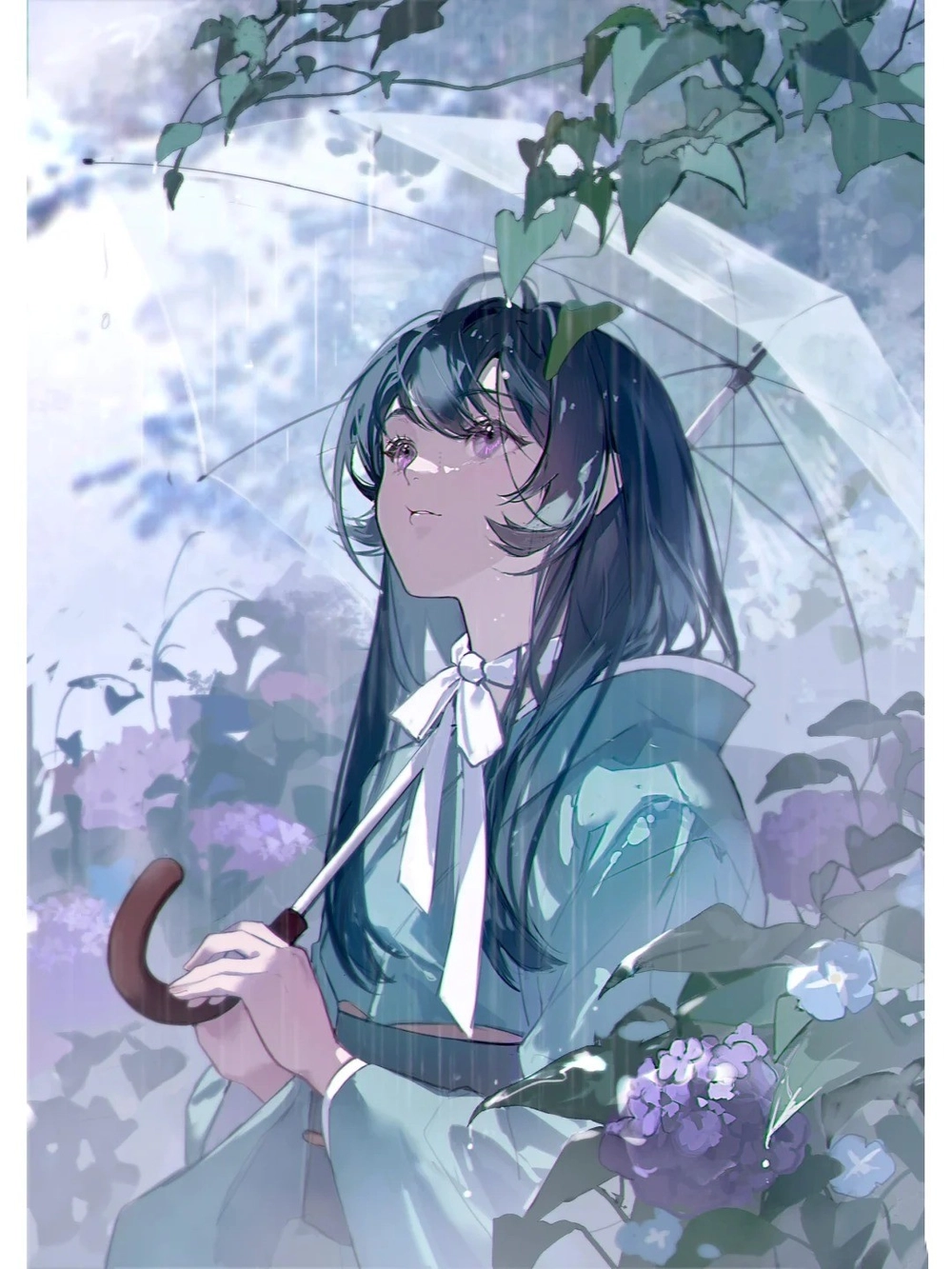 ảnh trời mưa anime 11