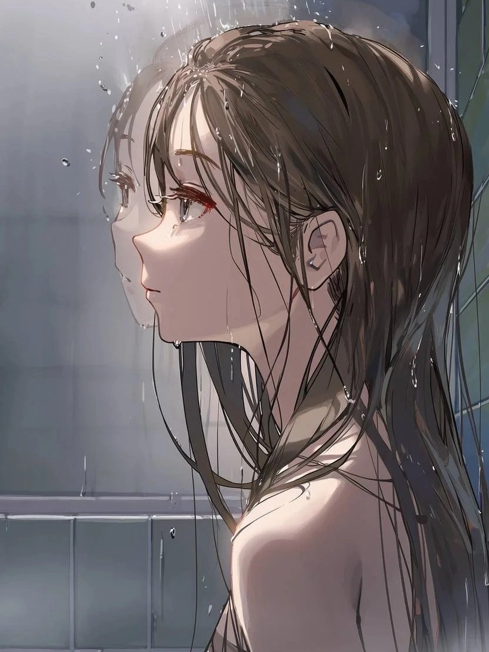 ảnh trời mưa anime 3