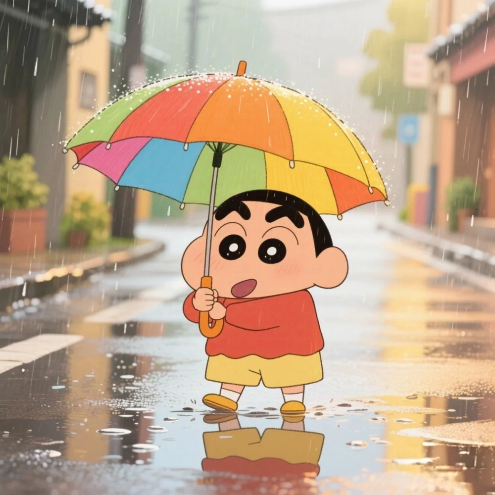 ảnh trời mưa anime