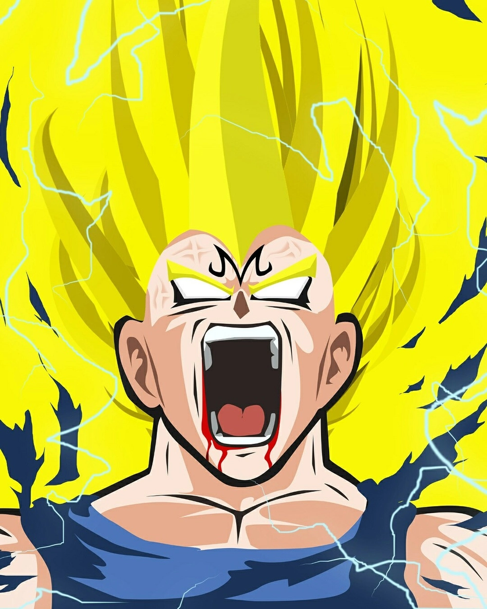 ảnh vegeta hóa super saiyan đẹp mắt