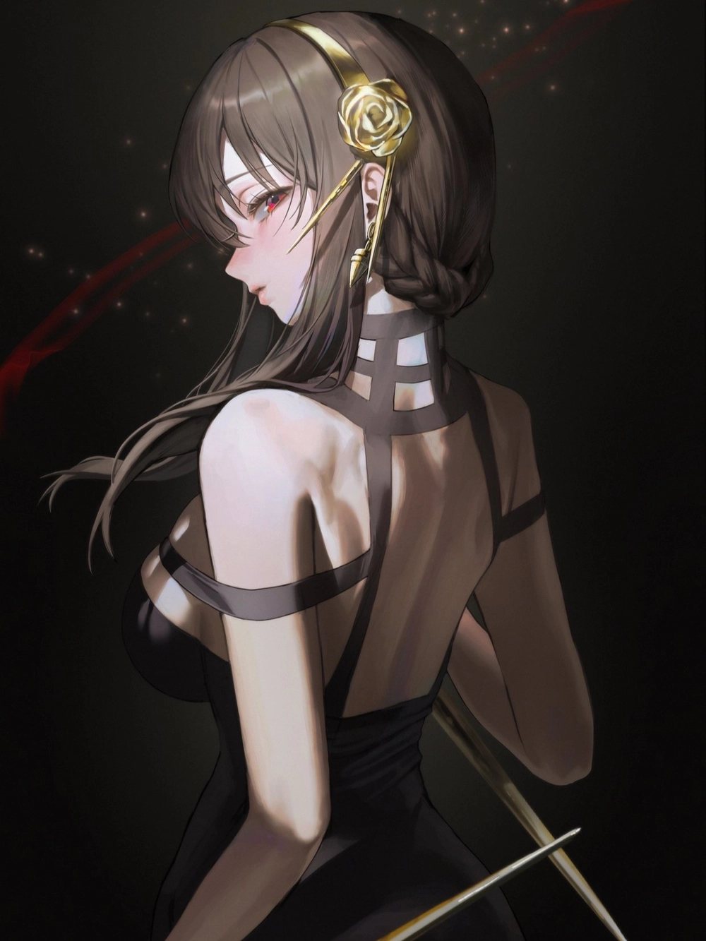 hình yor forger trang phục sát thủ