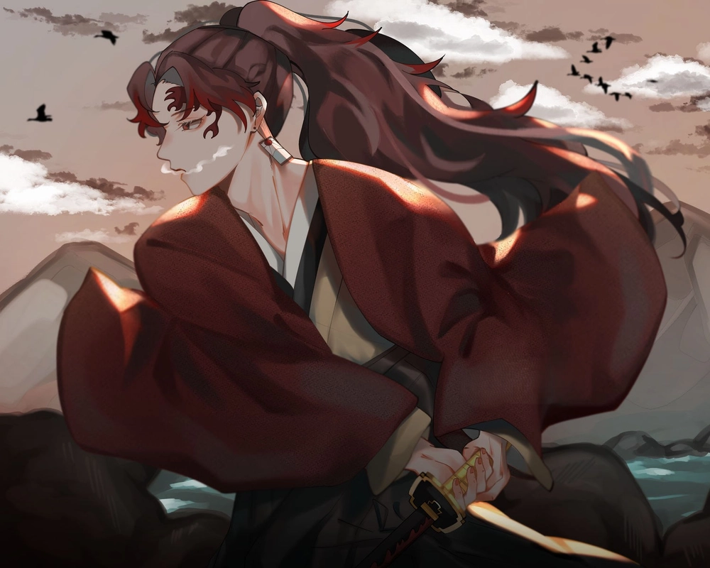 hình ảnh yoriichi trong anime 4k 