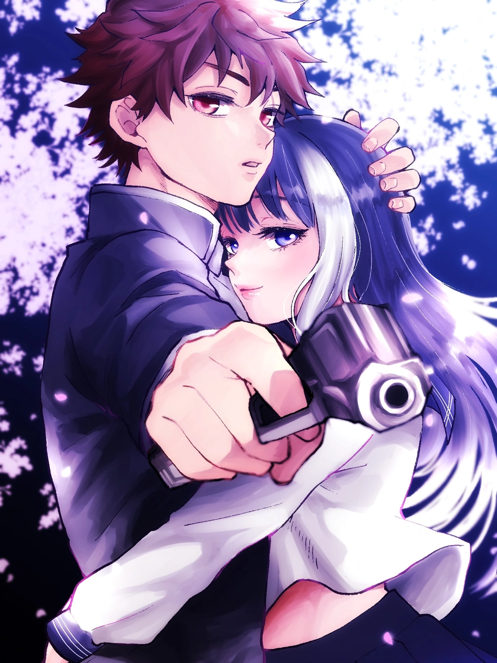 hình mutsumi yozakura tóc tím