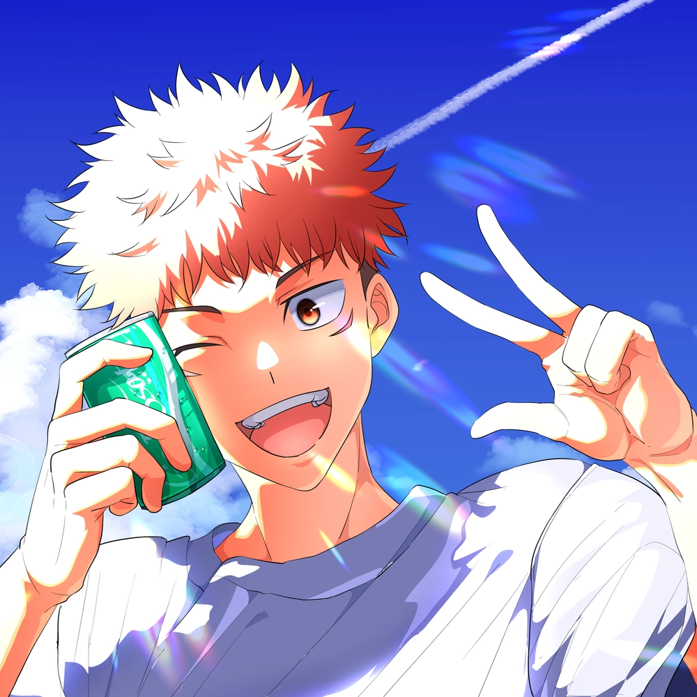 hình yuji trong trạng thái tập trung cao độ