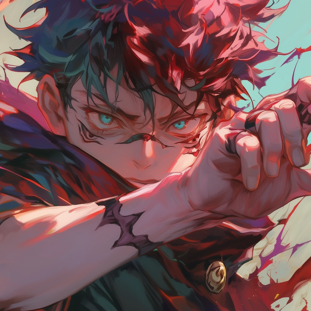 hình ảnh yuji tung đòn