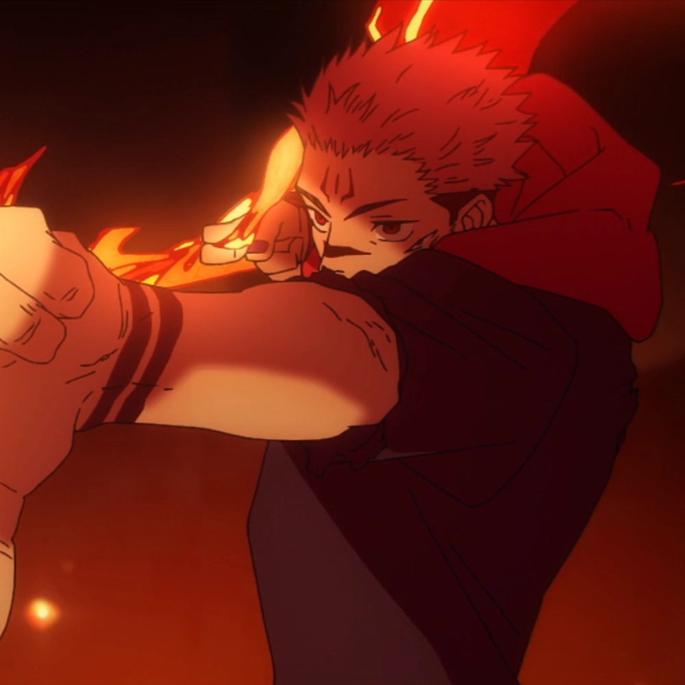 ảnh yuji với aura mạnh mẽ