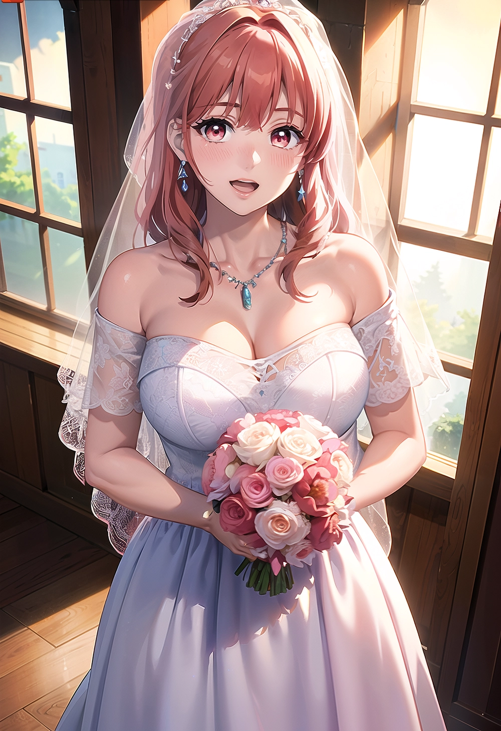 hình ảnh yuki itose cô dâu