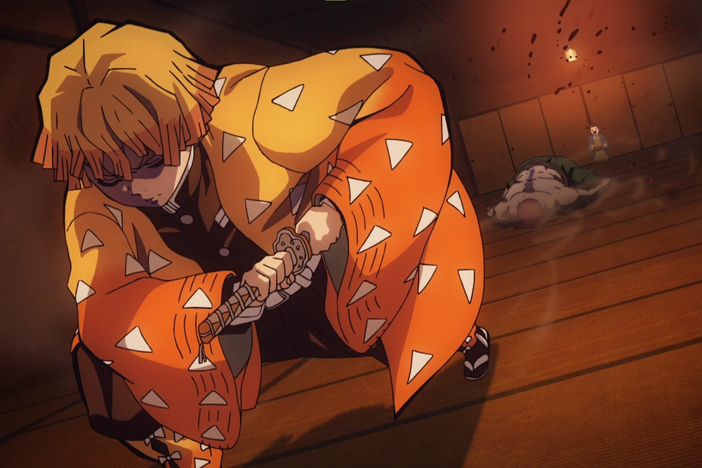 ảnh zenitsu lúc ngủ chiến đấu