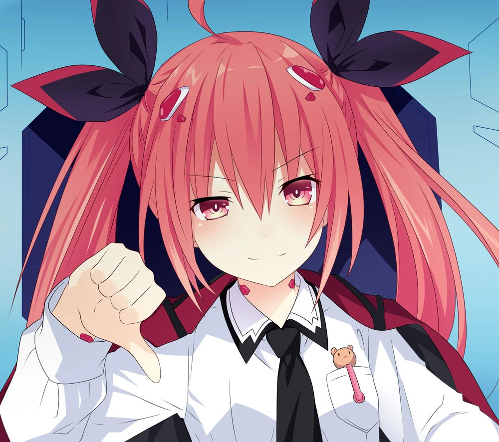 hình anime tóc đỏ ngầu 