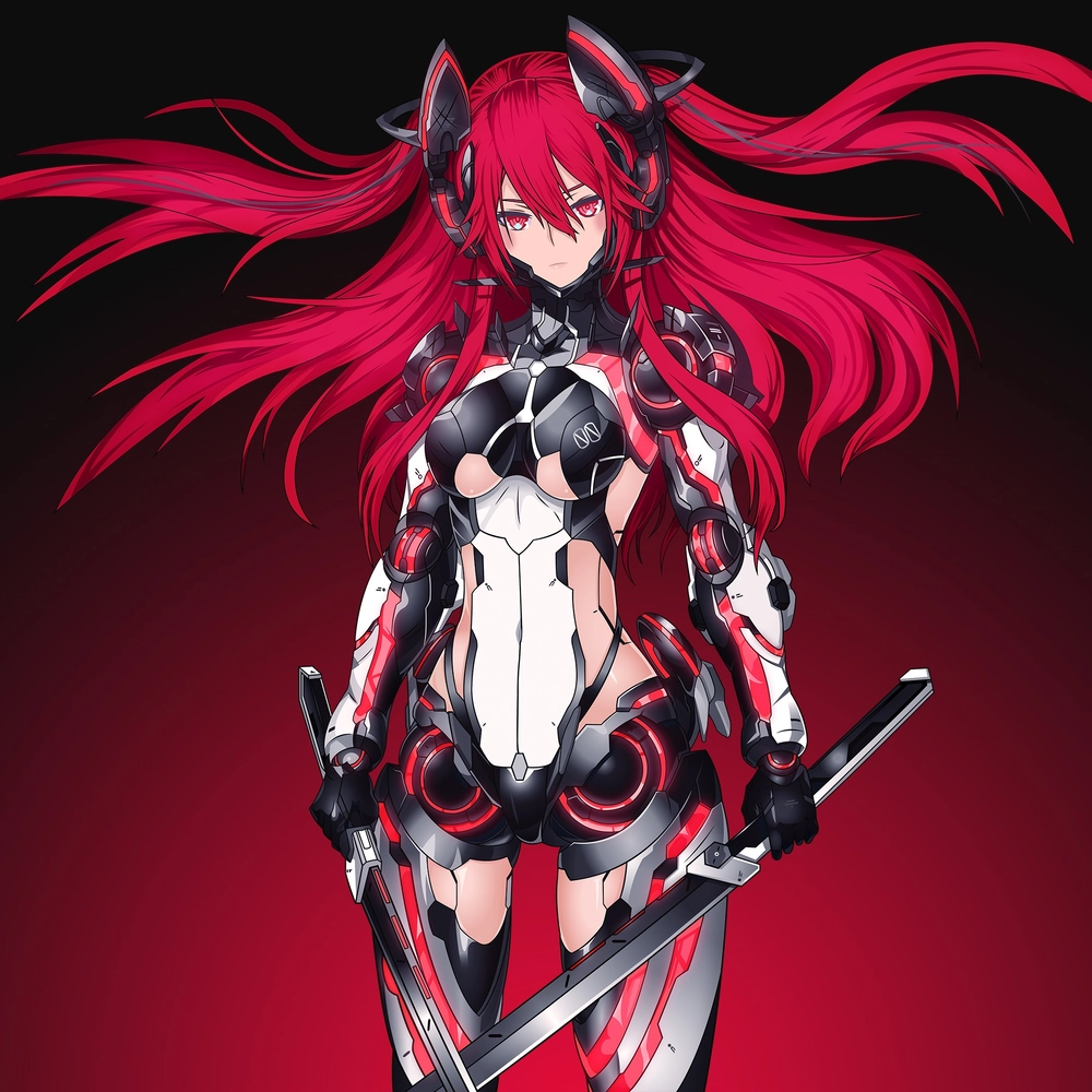 ảnh anime tóc đỏ ấn tượng 