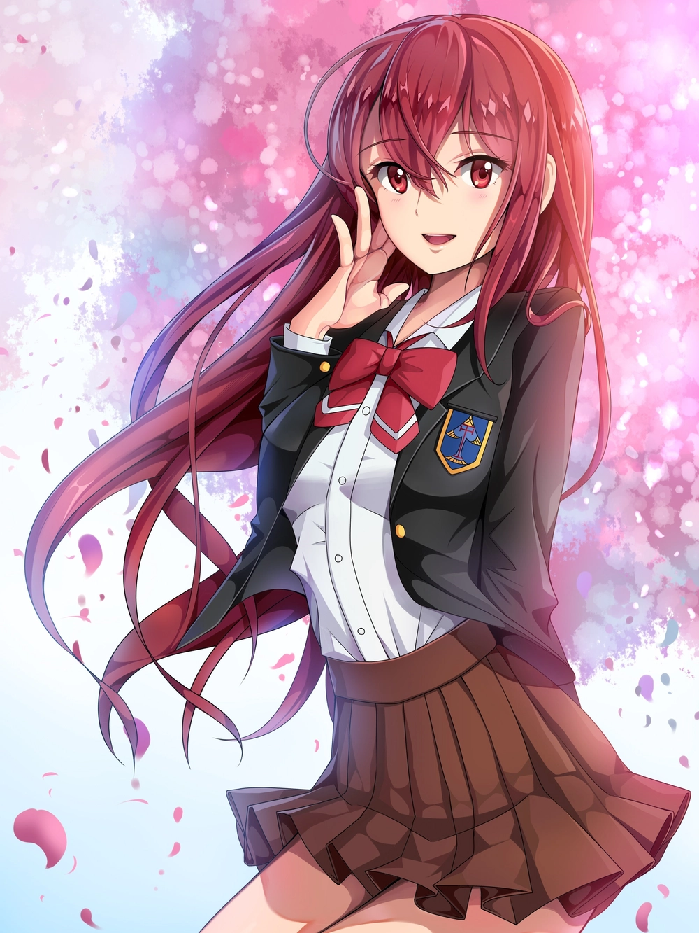 anime nữ tóc đỏ HD 