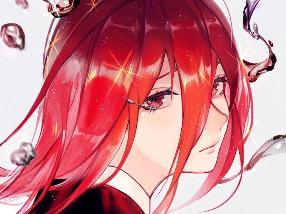 gái anime tóc đỏ chất lừ 