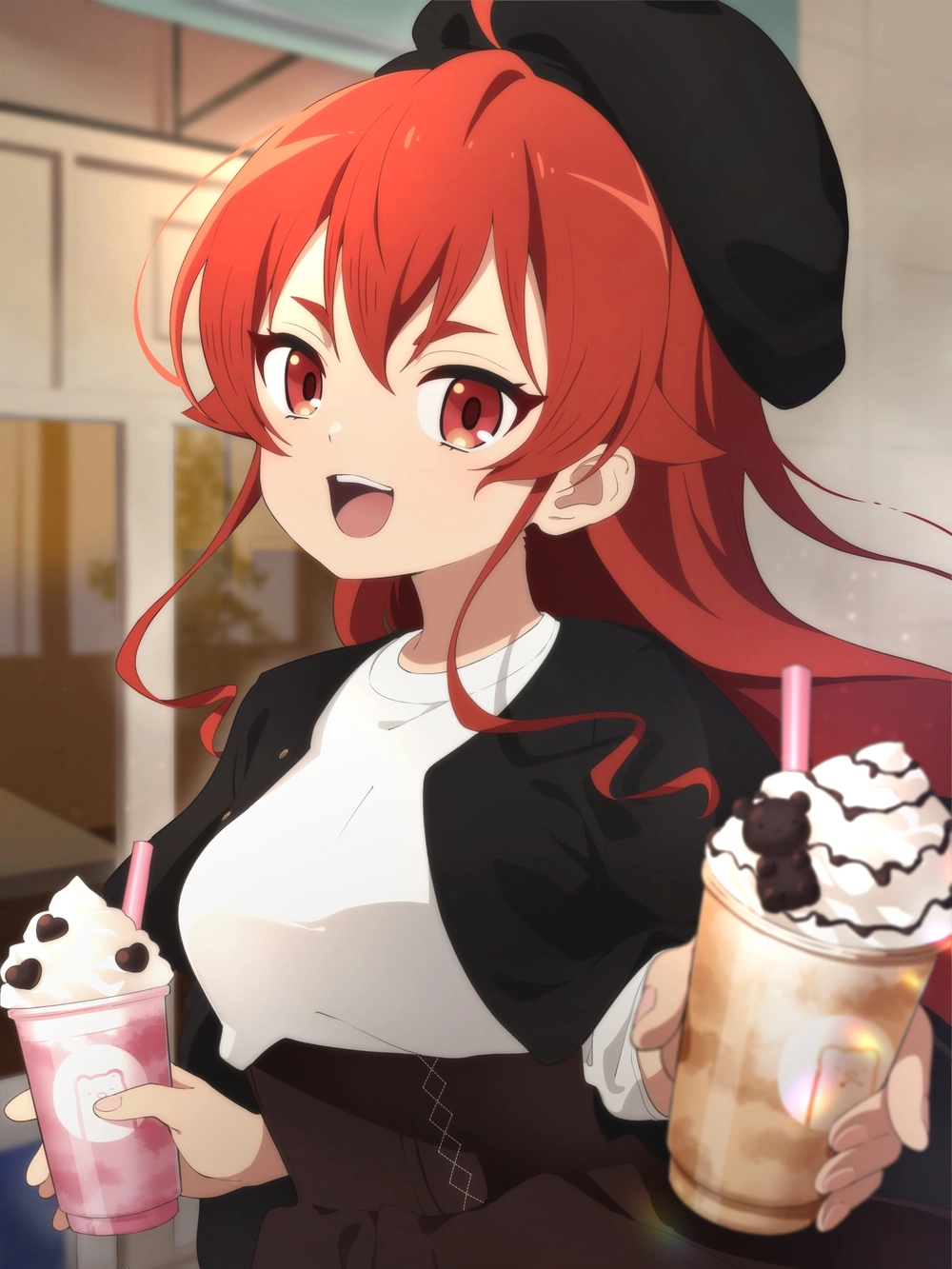 hình anime tóc đỏ đẹp mê ly 