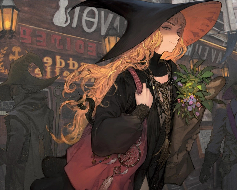 anime tóc vàng đẹp lung linh