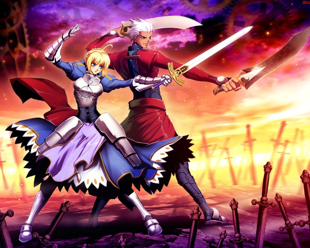 ảnh archer fate và saber 