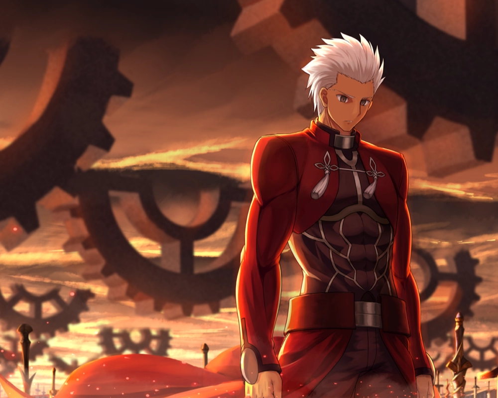 archer fate stay night với hiệu ứng ánh sáng rực rỡ 
