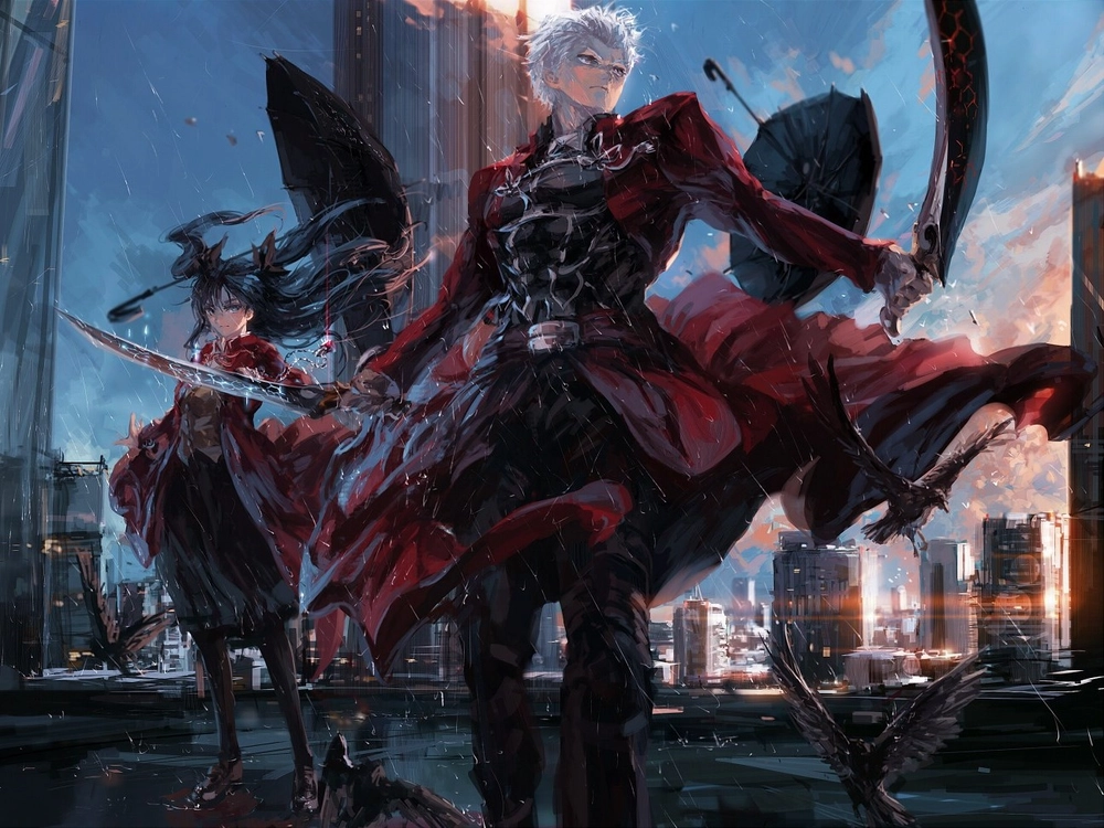archer fate stay night trong cảnh cao trào 