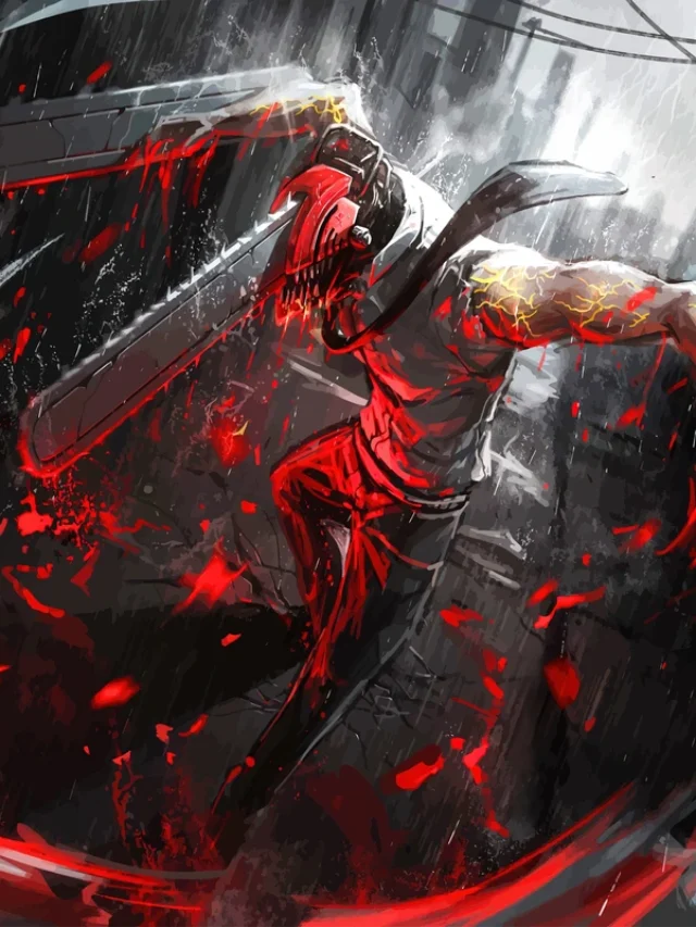 ảnh chainsaw man denji hành động cực mạnh