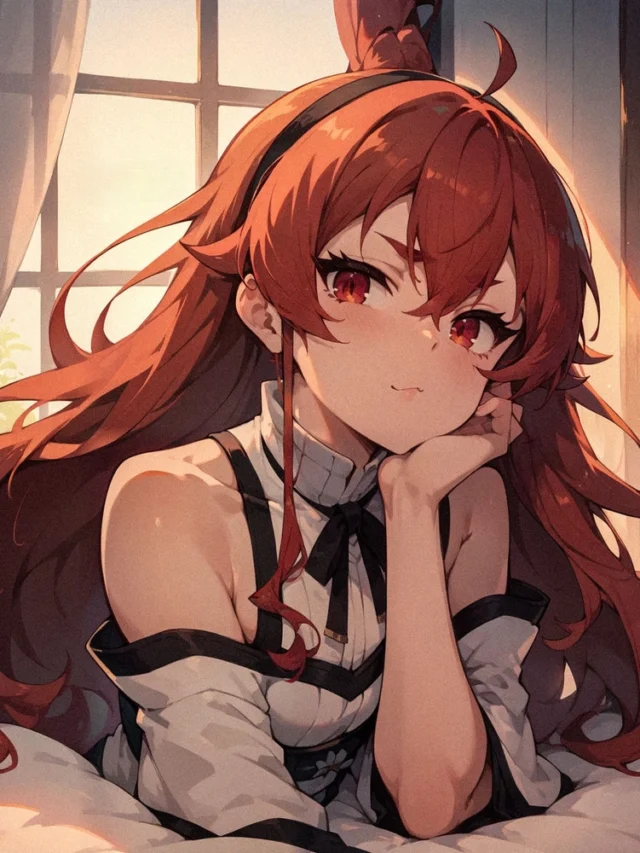 ảnh anime eris boreas đứng nghiêng