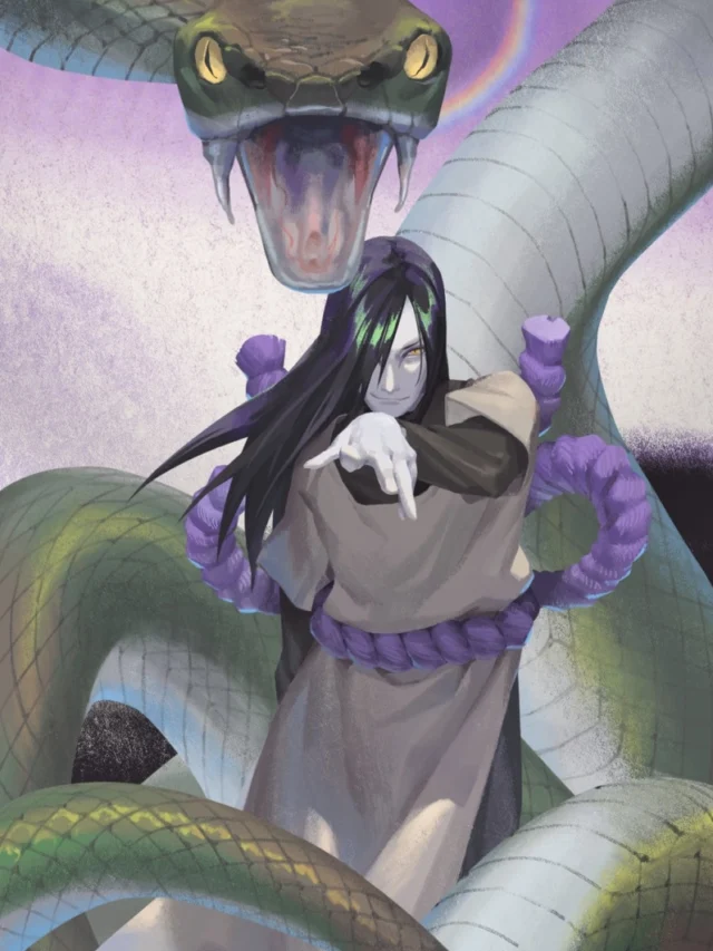 Hình Orochimaru được vẽ tay nghệ thuật
