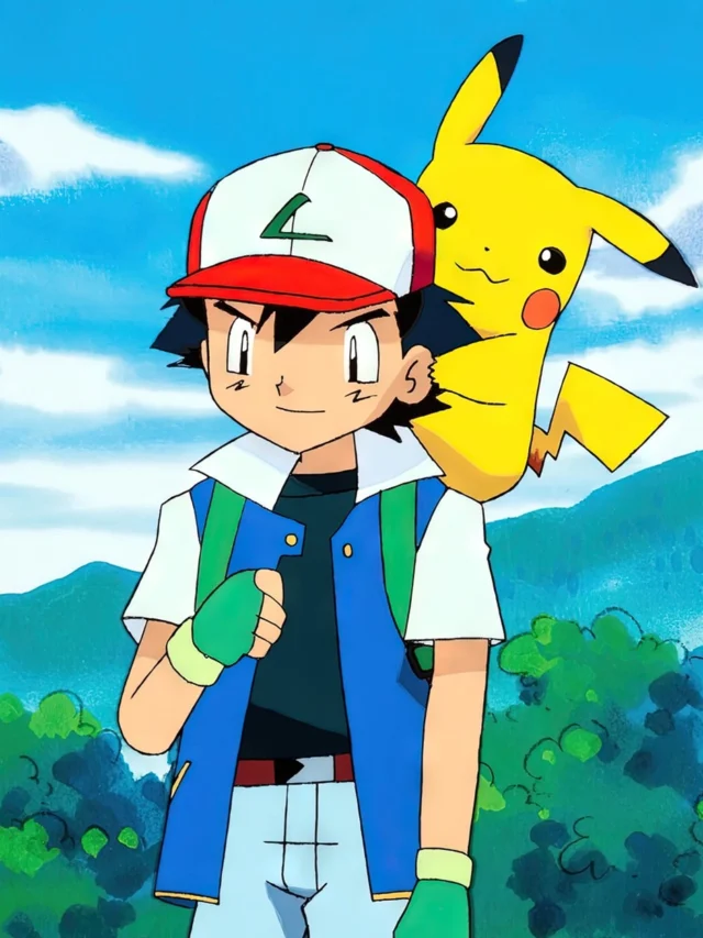 ảnh satoshi đi bắt pokemon