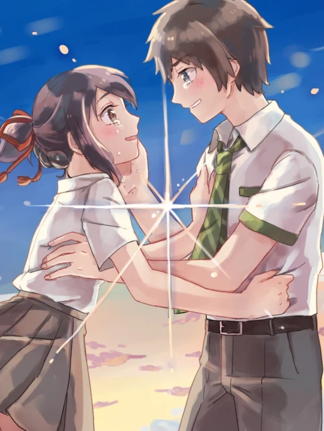 ảnh nhân vật Taki và Mitsuha trong Your Name