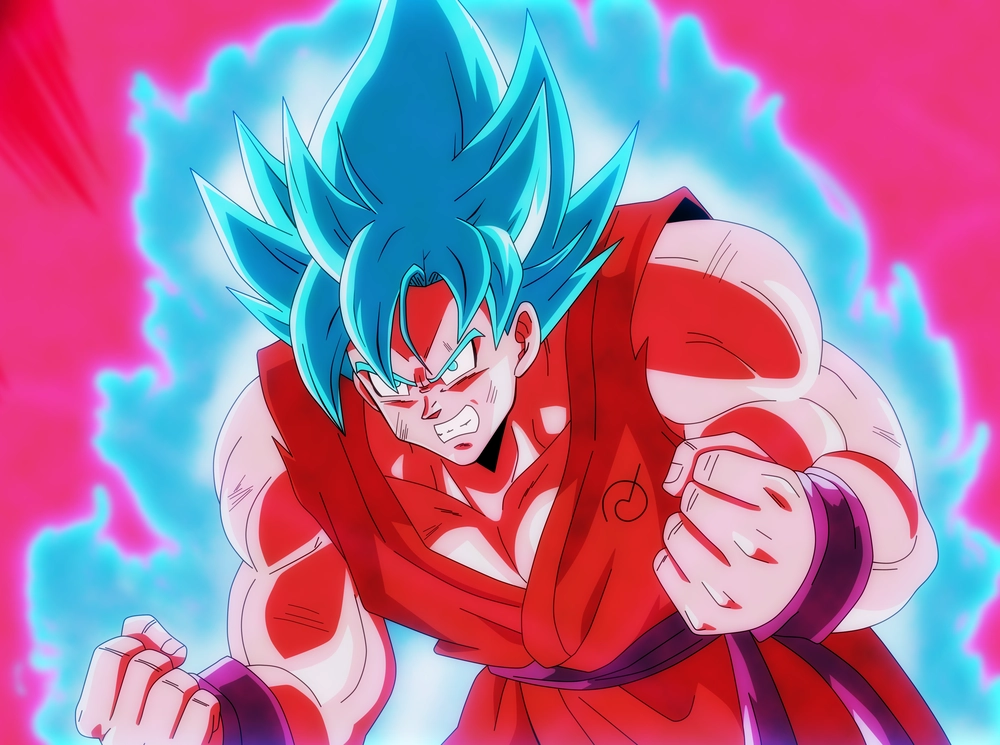 hình son goku trong dragon ball kaioken