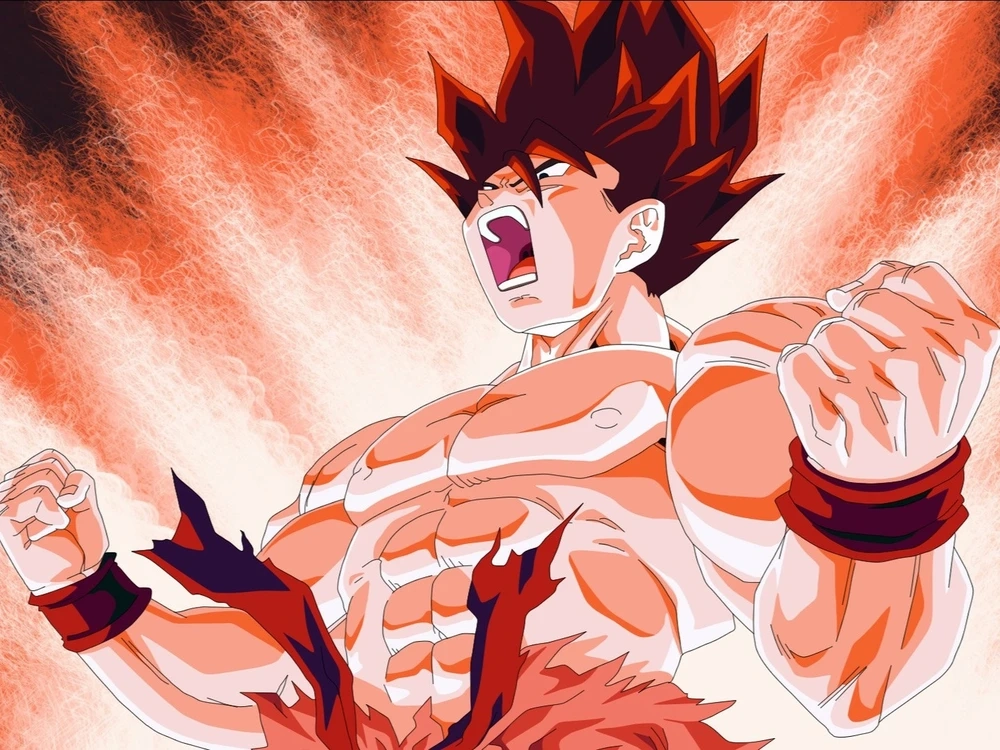 ảnh goku biến hình kaioken