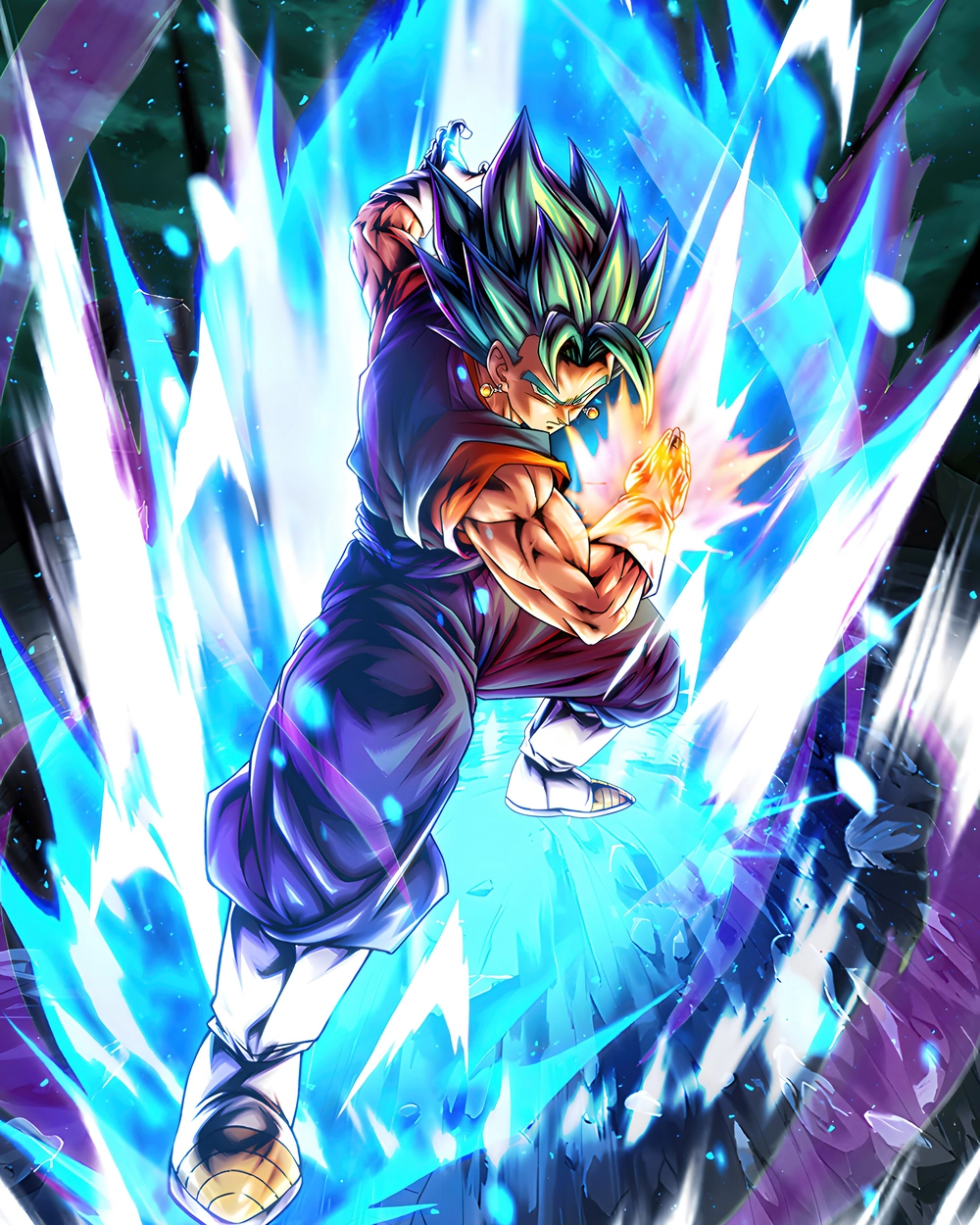 goku blue aura mạnh mẽ