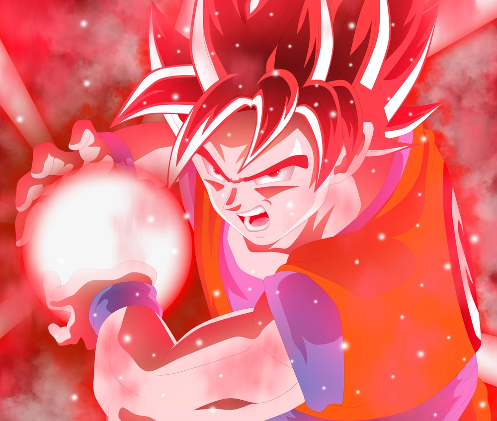 ảnh goku trạng thái god
