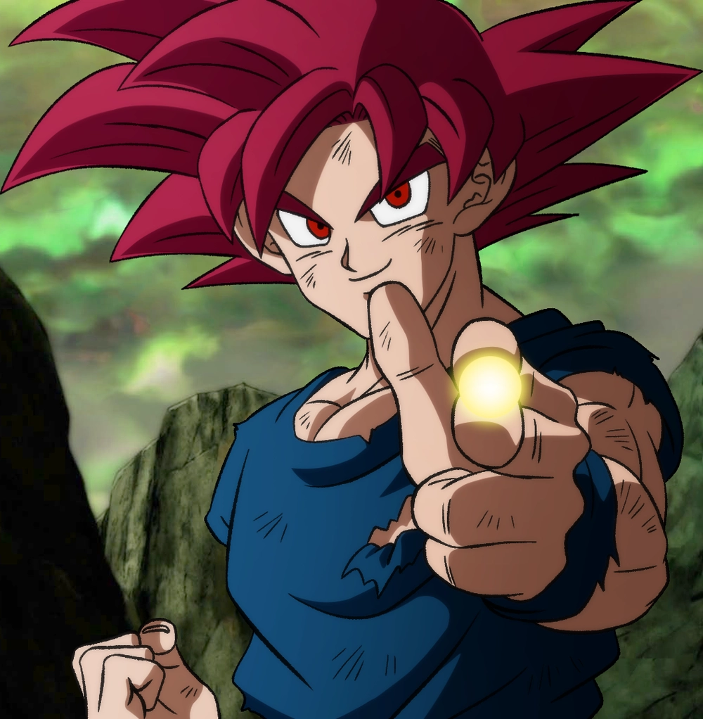 ảnh goku super saiyan god