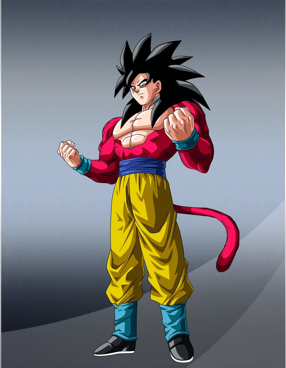 goku ssj4 tạo dáng ngầu
