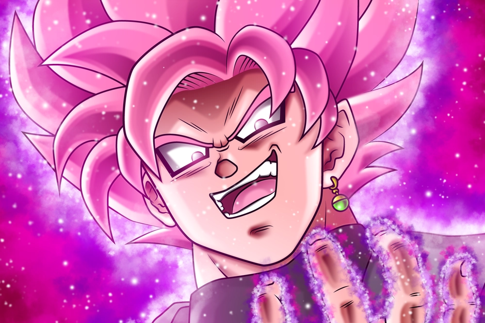 goku rose với thanh kiếm năng lượng
