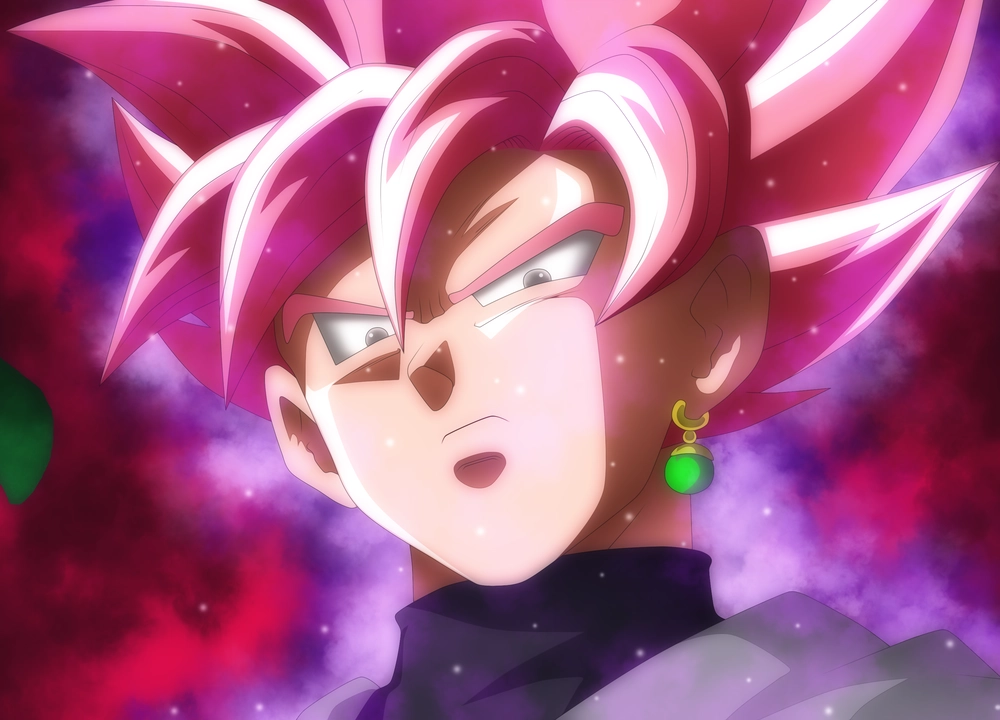 goku rose aura tím hồng