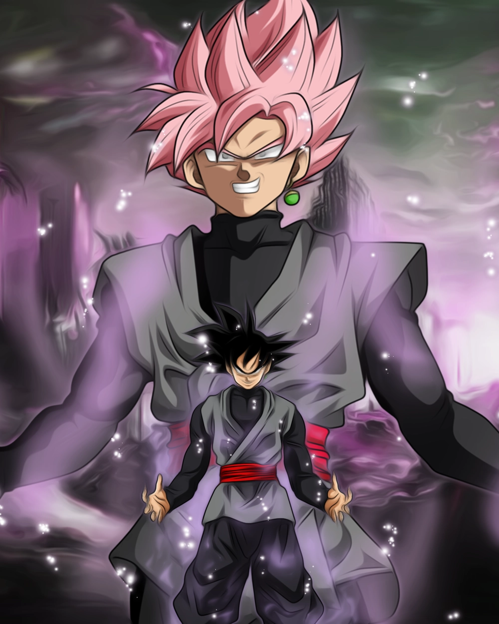 goku black rose biến hình