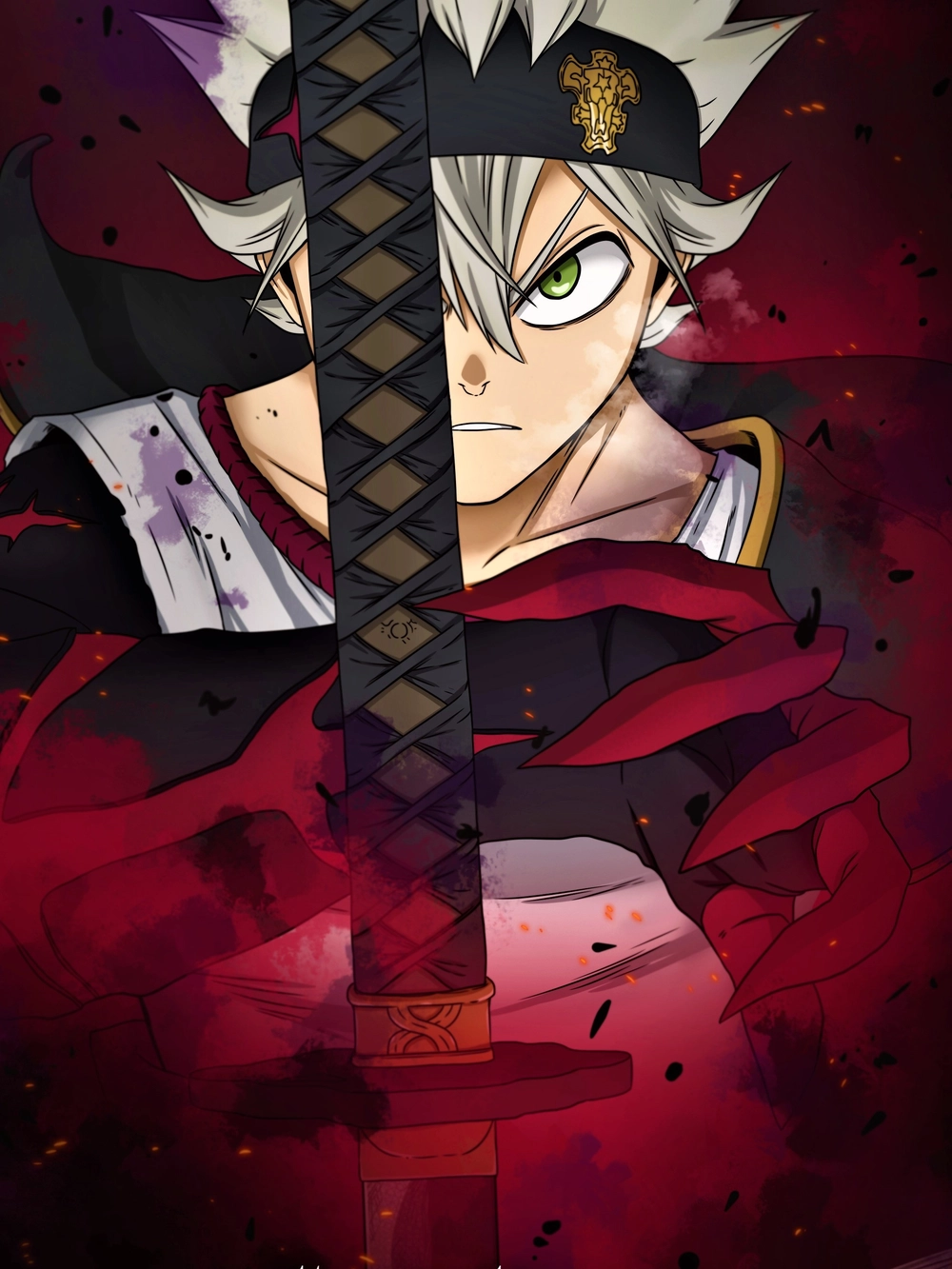 ảnh asta black clover chiến đấu 