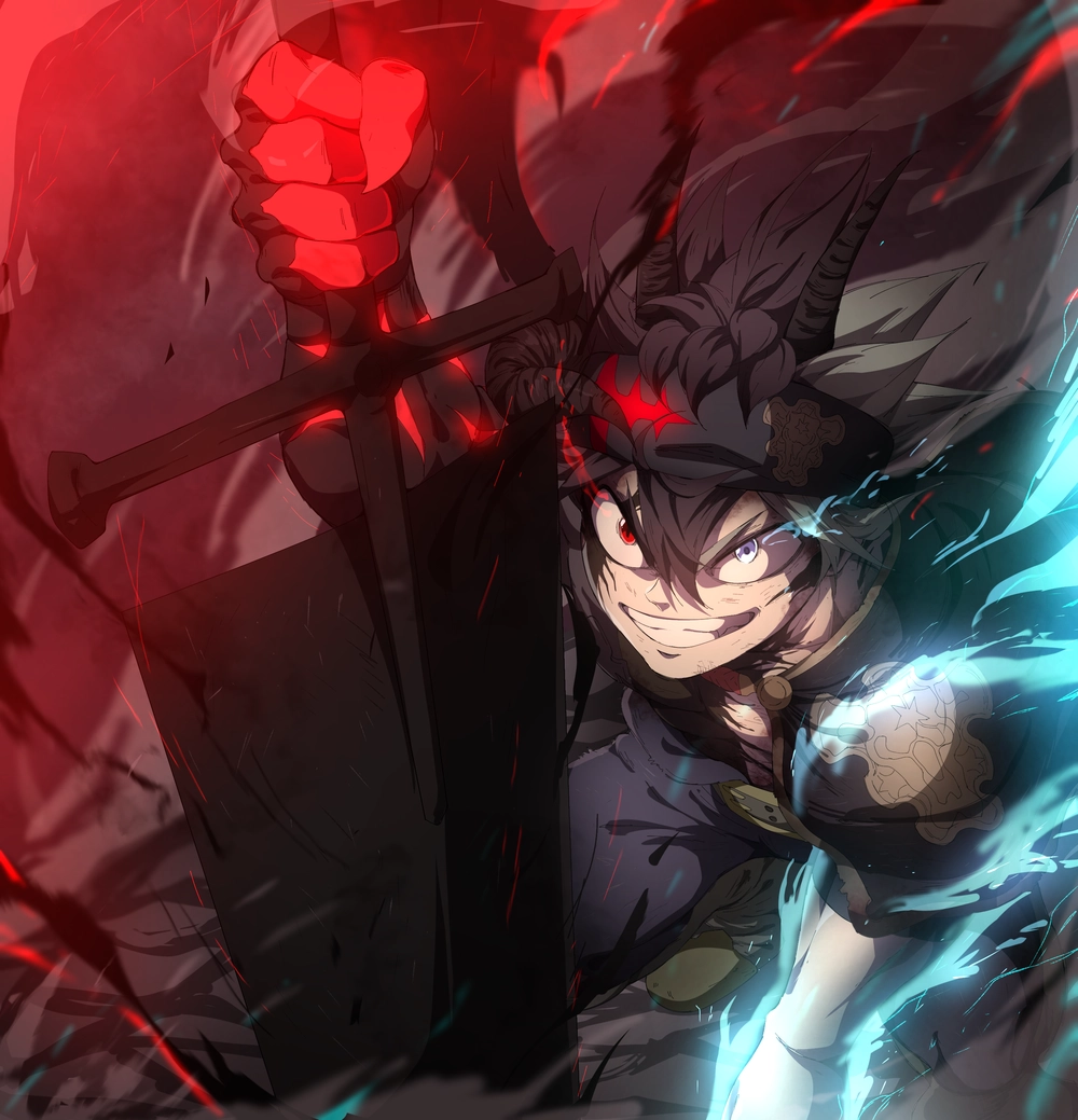 ảnh asta black clover full màu sắc 