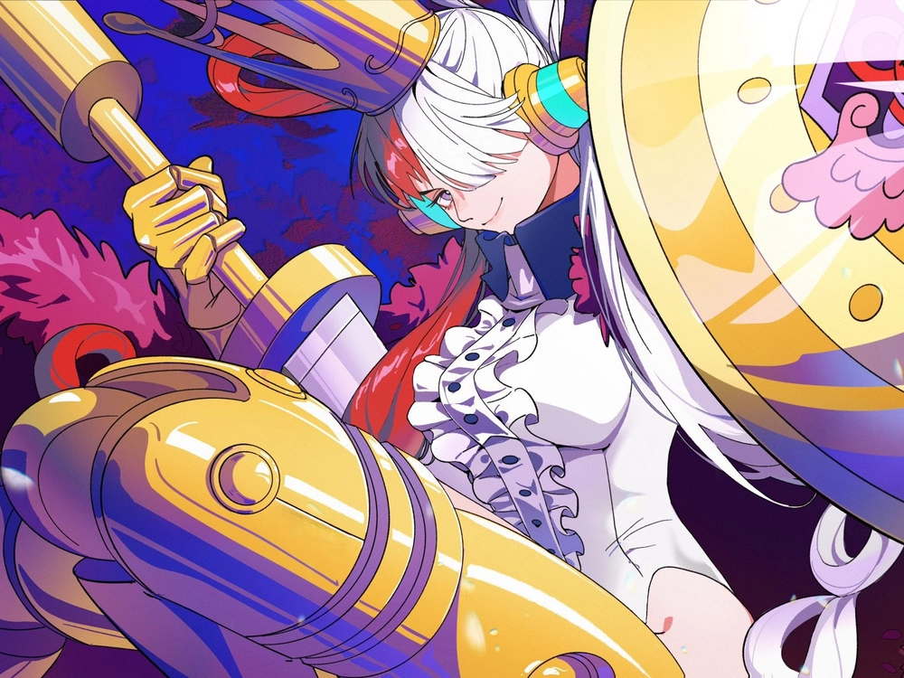 ảnh uta one piece đang hát 