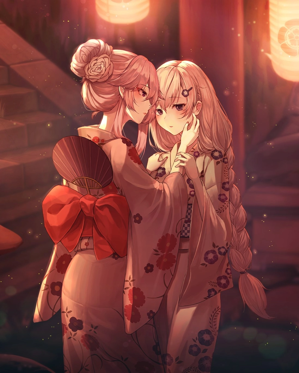 ảnh anime bách hợp cổ trang lãng mạn 