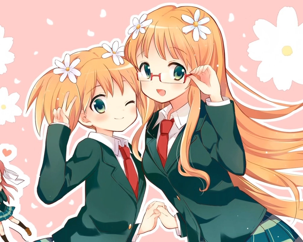 ảnh anime bách hợp cute và nhẹ nhàng