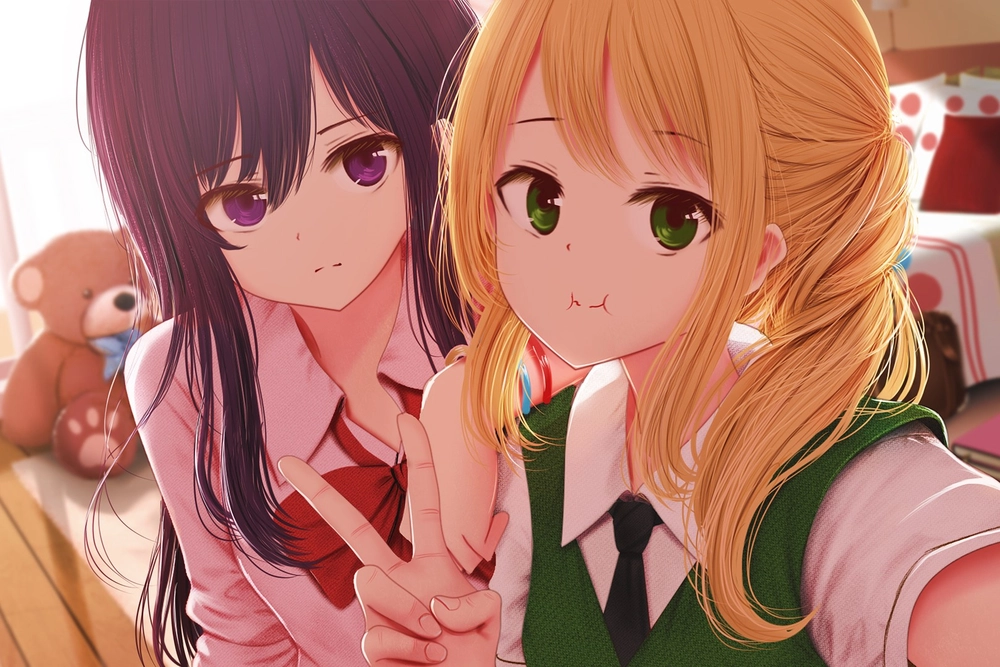 ảnh anime yuri tinh tế từng đường nét 