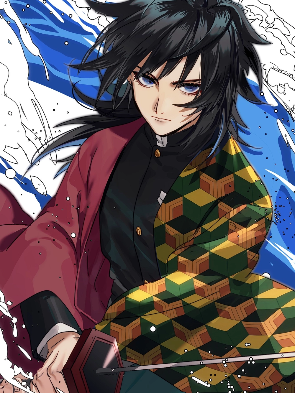 hình nền đẹp ảnh giyuu trong kimetsu