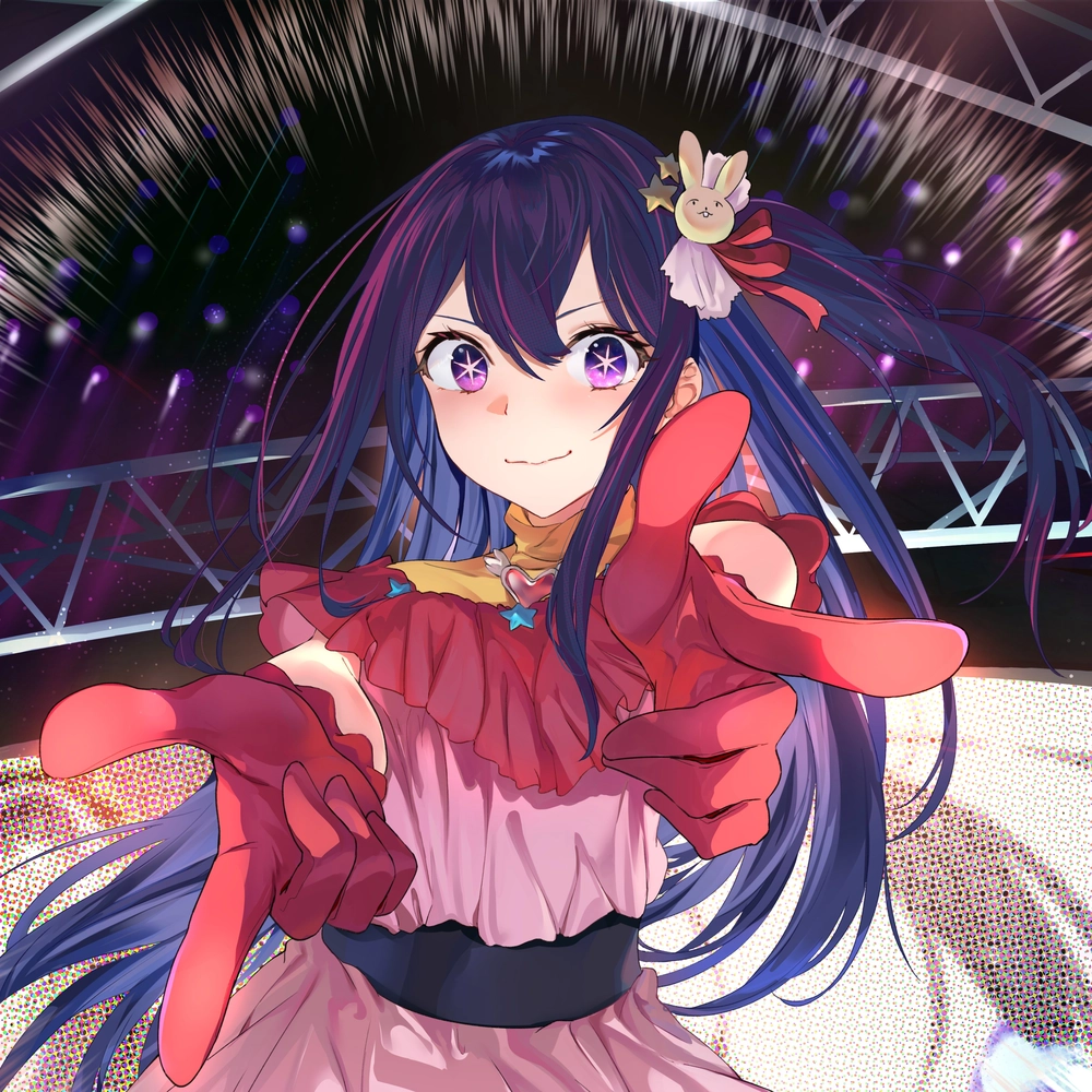 ảnh anime hoshino ai trong ánh sáng lung linh 