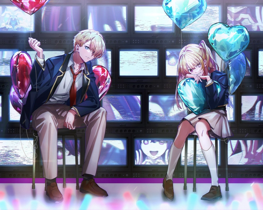 ảnh anime hoshino aqua và ruby