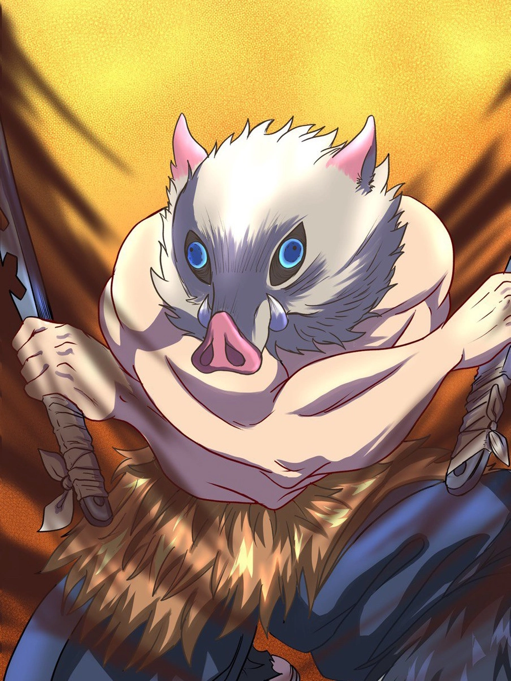 inosuke ngầu chiến đấu