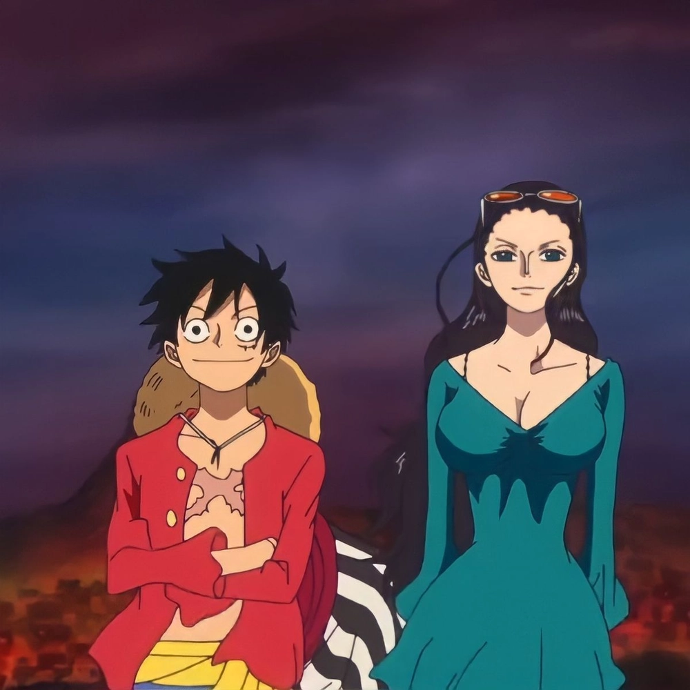 ảnh luffy và robin 