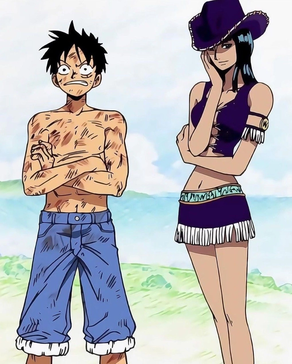 nico robin x luffy đáng yêu
